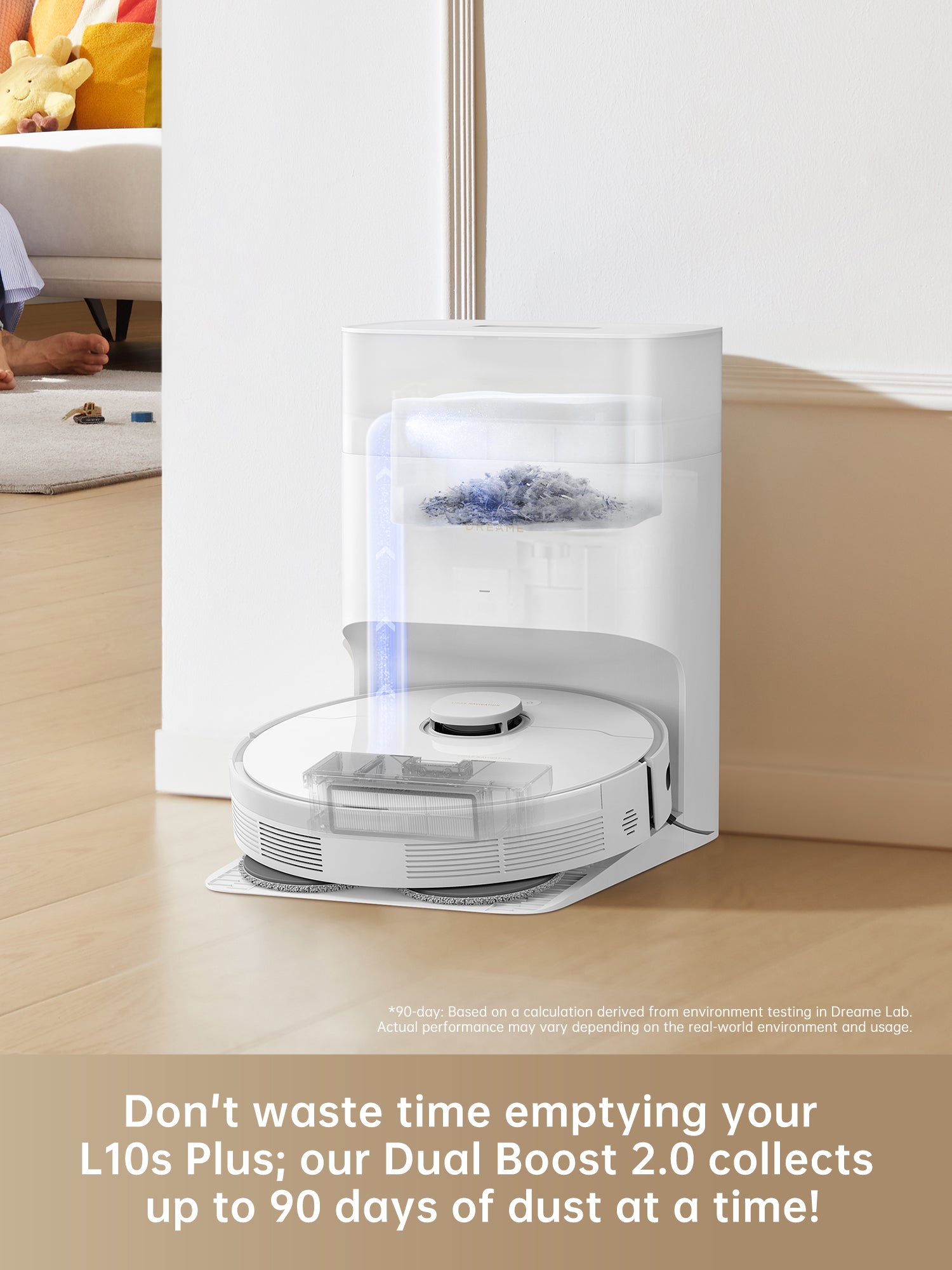 Dreame L10s Plus Robot Vacuum and Mop Cleaner-Refurbished